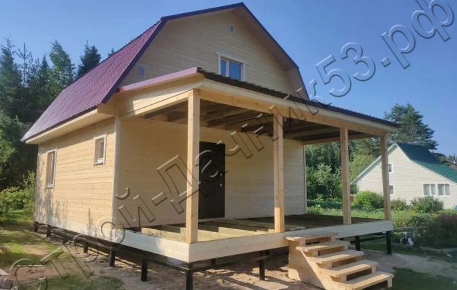 1 Каркасный дом 10х7м, 105 М², Ленинградская область, Выборгский район, СНТ Крона (5)